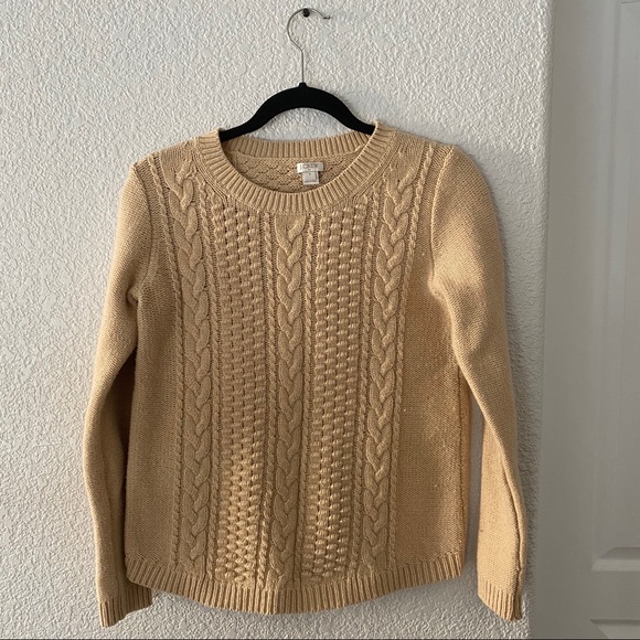 J. Crew cable knit sweater - Picture 1 of 2